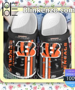 Cincinnati Bengals Metal Pattern Clogs