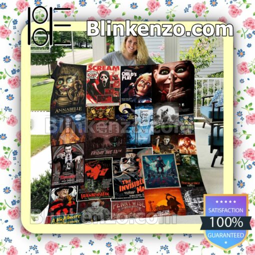 Classic Horror Movies Collection Cozy Blanket