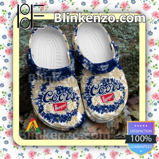 Classic Tie Dye Graphic Coors Banquet Halloween Clogs