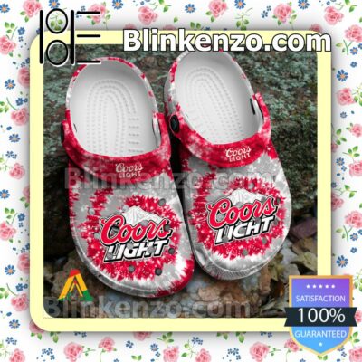 Classic Tie Dye Graphic Coors Light Halloween Clogs