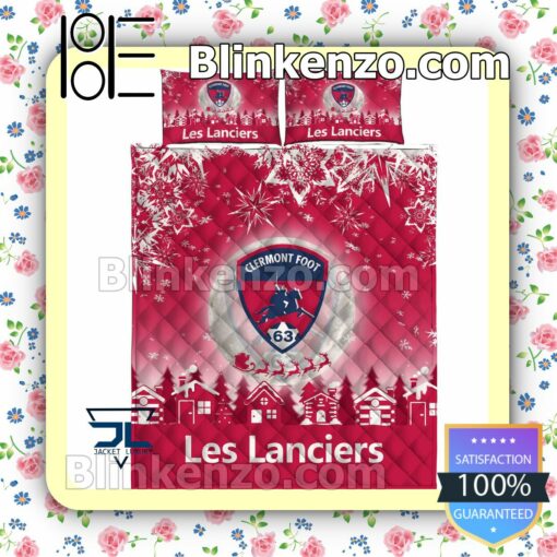 Clermont Foot 63 Les Lanciers Christmas Duvet Cover a