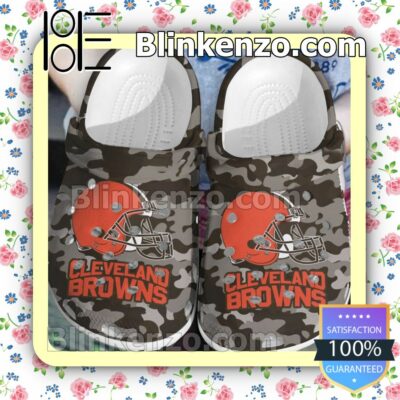 Cleveland Browns Logo Camouflage Clogs