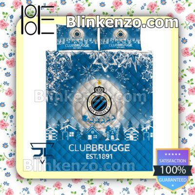 Club Brugge Est 1891 Christmas Duvet Cover a