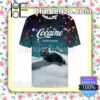 Cocaine Everywhere Cat With Snow Men T-shirt