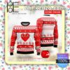 Comme Des Garçons Brand Print Christmas Sweater