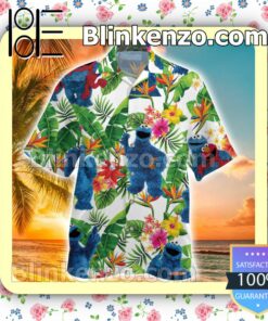 Cookie Monster Muppet Tropical Men Shirt