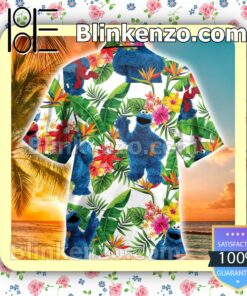 Cookie Monster Muppet Tropical Men Shirt a