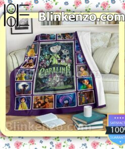Coraline Horror Cartoon Quilted Blanket