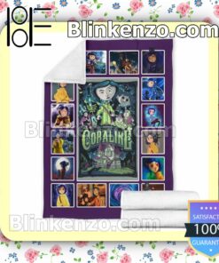 Coraline Horror Cartoon Quilted Blanket c