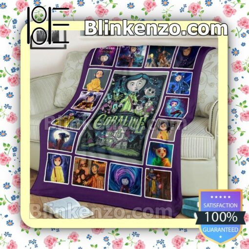 Coraline Horror Cartoon Quilted Blanket y