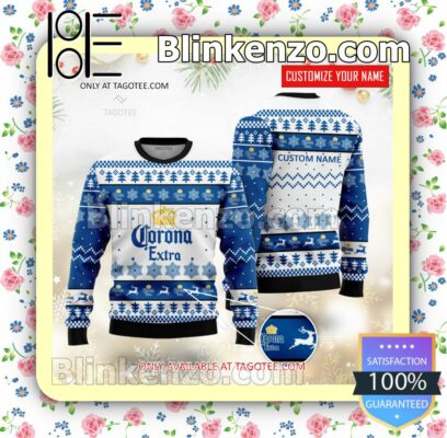 Corona Extra Brand Print Christmas Sweater
