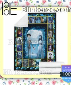 Corpse Bride Movie Quilted Blanket b