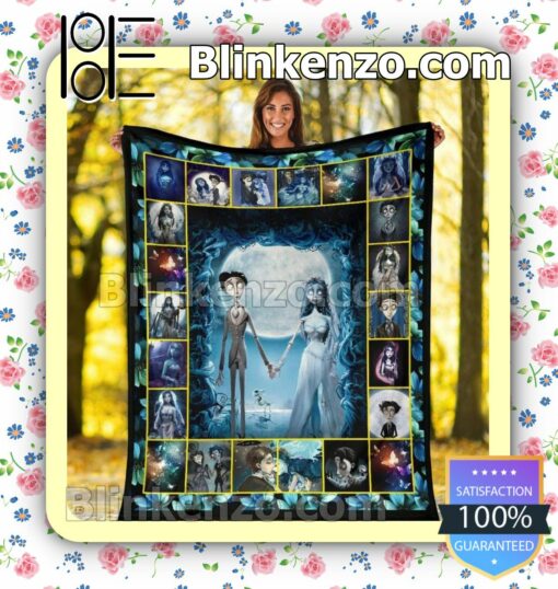 Corpse Bride Movie Quilted Blanket c