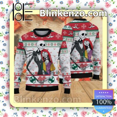 Couple Jack And Sally Christmas Pullover Sweatshirts