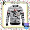 Cow Mooooody Love White Christmas Pullover Sweaters