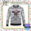 Cow Wearing A Floral I Just Freaking Love Cows Ok Christmas Pullover Sweaters