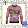 Cows Colored Light Moo Pink Christmas Pullover Sweaters