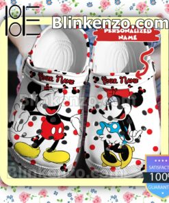 Custom Name Mickey And Minnie Halloween Clogs