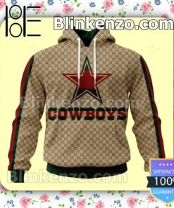 Dallas Cowboys Gucci NFL Zipper Fleece Hoodie