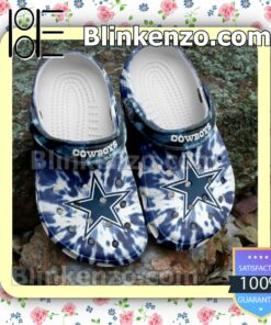 Dallas Cowboys Logo Tie Dye Clogs