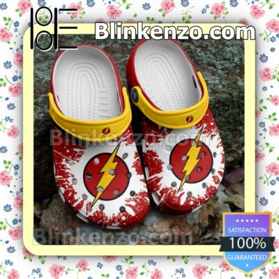 Dc Comic Flash Logo Color Splash Clogs