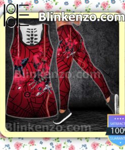 Deadpool And Spiderman Women Tank Top Pant Set