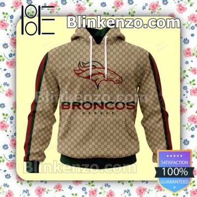 Denver Broncos Gucci NFL Zipper Fleece Hoodie