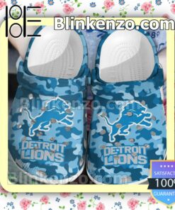Detroit Lions Camouflage Clogs