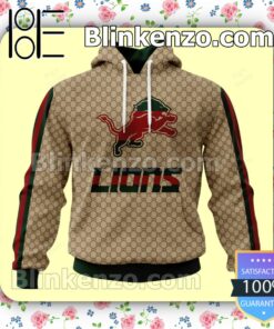 Detroit Lions Gucci NFL Zipper Fleece Hoodie