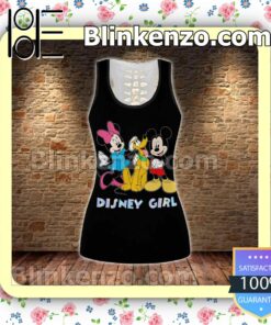 Disney Girl Be Kind Be Good Be Strong Be Happy Be You Women Tank Top Pant Set f