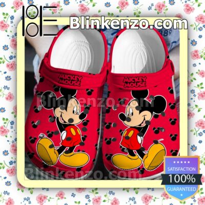 Disney Mickey Mouse Red Halloween Clogs
