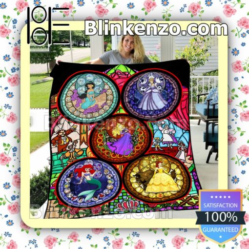 Disney Princess Stained Glass Cozy Blanket