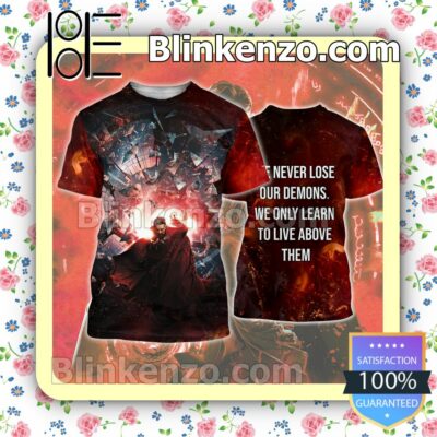 Doctor Strange We Never Lose Our Demons We Only Learn To Live Above Them Women Tank Top Pant Set a