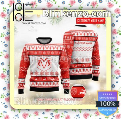 Dodge Brand Print Christmas Sweater