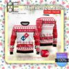 Domino's Pizza Brand Print Christmas Sweater