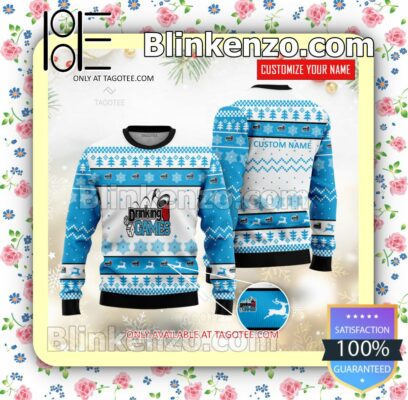 Drinking Games Brand Print Christmas Sweater