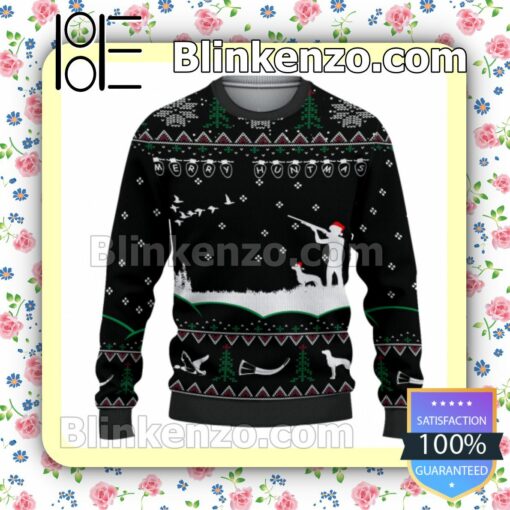 Duck Hunting Christmas Pullover Sweaters