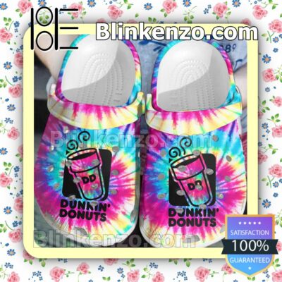 Dunkin' Donuts Tie Dye Clogs