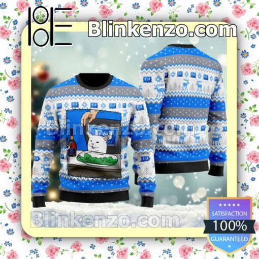 E&J Brandy Cat Meme Christmas Pullover Sweaters