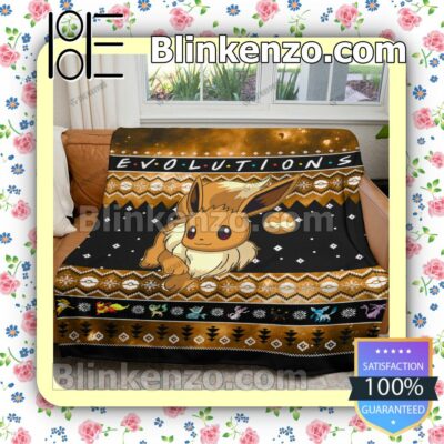 Eevee Evolution Quilted Blanket a