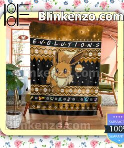 Eevee Evolution Quilted Blanket b