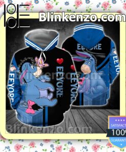 Eeyore Cute Black And Blue Women Tank Top Pant Set a