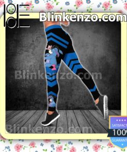 Eeyore Cute Black And Blue Women Tank Top Pant Set e