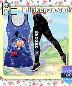 Eeyore Cute Blue Twinkle Women Tank Top Pant Set
