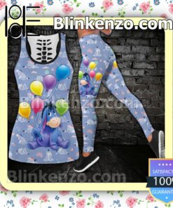 Eeyore Holding A Bunch Of Balloons Women Tank Top Pant Set