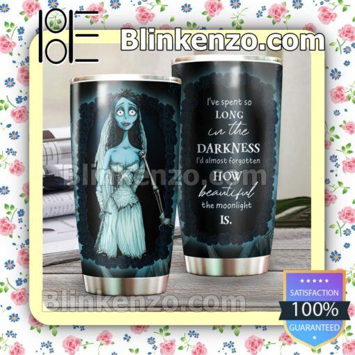 Emily Corpse Bride I've Spent So Long In The Darkness I'd Most Forgotten How Beautiful The Moonlight Is Travel Mug