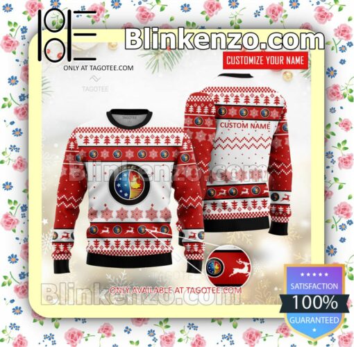 Englon Brand Print Christmas Sweater