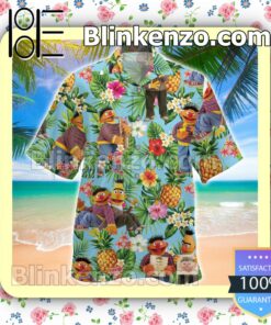 Ernie Muppet Tropical Pineapple Men Shirt