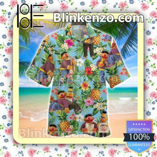 Ernie Muppet Tropical Pineapple Men Shirt