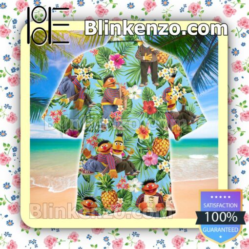 Ernie Muppet Tropical Pineapple Men Shirt a